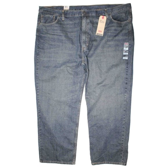 NWT Levis 559‎ Relaxed Straight Fit Medium Wash Denim Jeans Big & Tall 52 x 32 - Picture 1 of 9